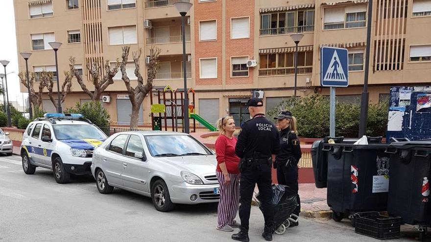 Imagen de la Policía Local difundida por el Ayuntamiento.