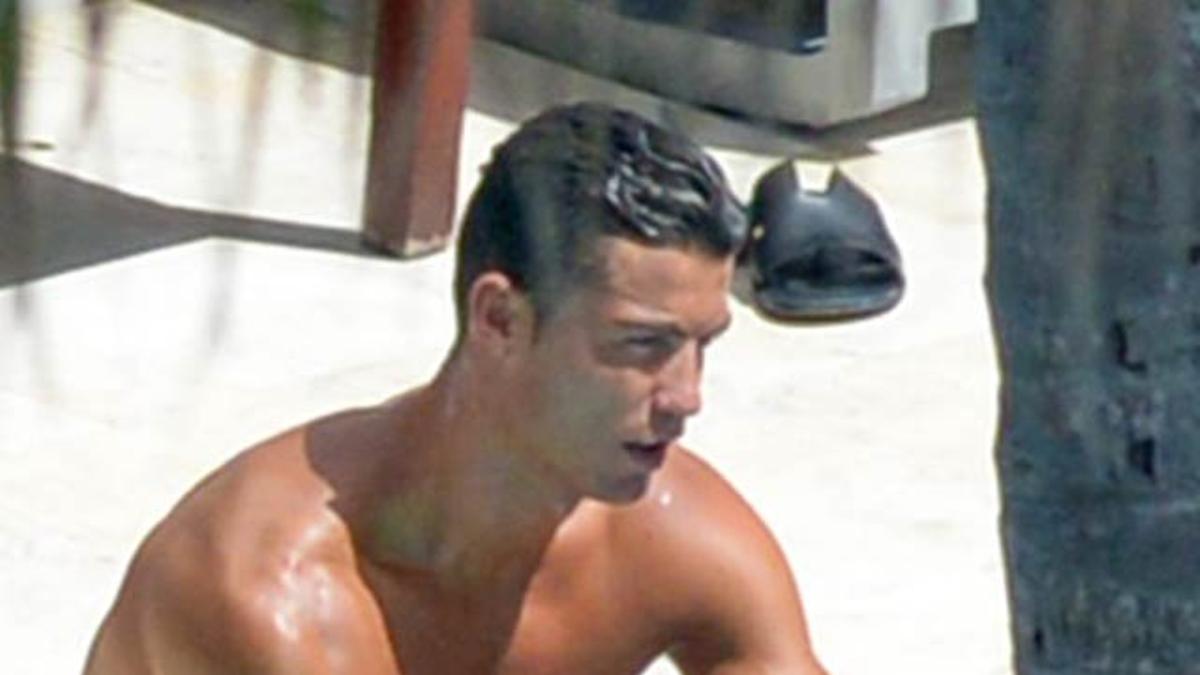 Cristiano Ronaldo de vacaciones en Miami.