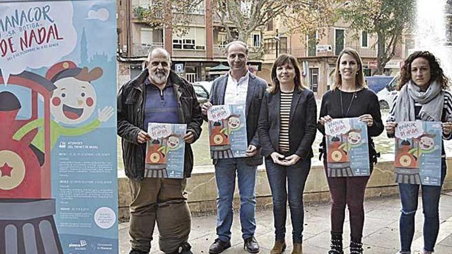 Presentación ayer de la campaña en la plaza Ramon Llull.