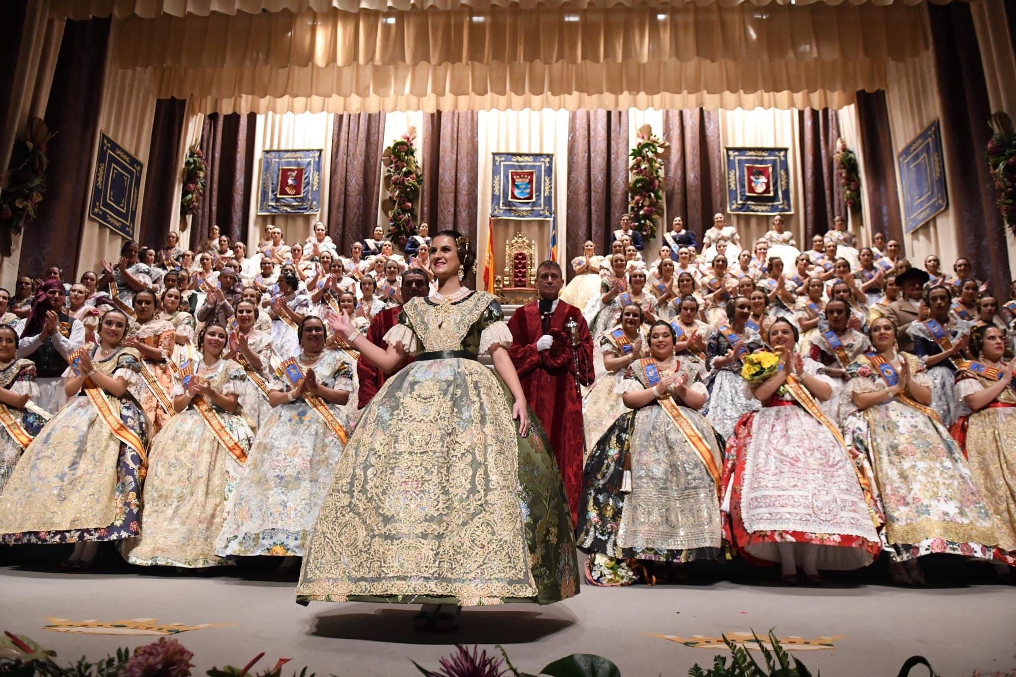 La exaltación de la reina fallera mayor de Burriana del 2023, en imágenes