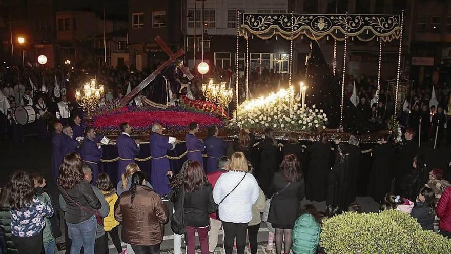 Procesión del Santo Encuentro en Marín. // Santos Álvarez