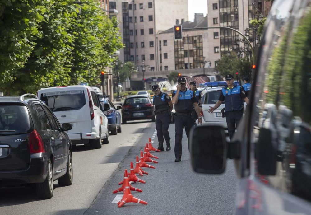 Control de alcoholemia de la Policía de Oviedo