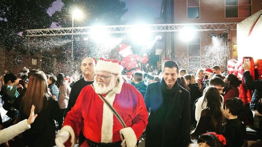 La visita de Papá Noel a Burjassot en 2022.