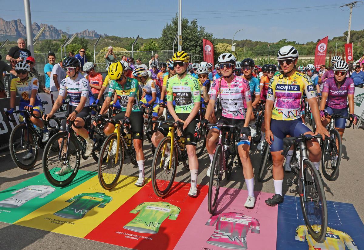 Així ha estat la sortida de la Volta Ciclista Femenina a Sant Vicenç de Castellet