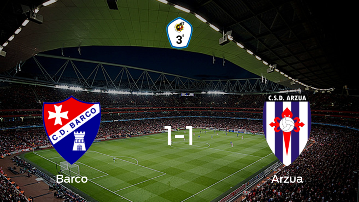 El CSD Arzua logra un empate frente al Barco (1-1)
