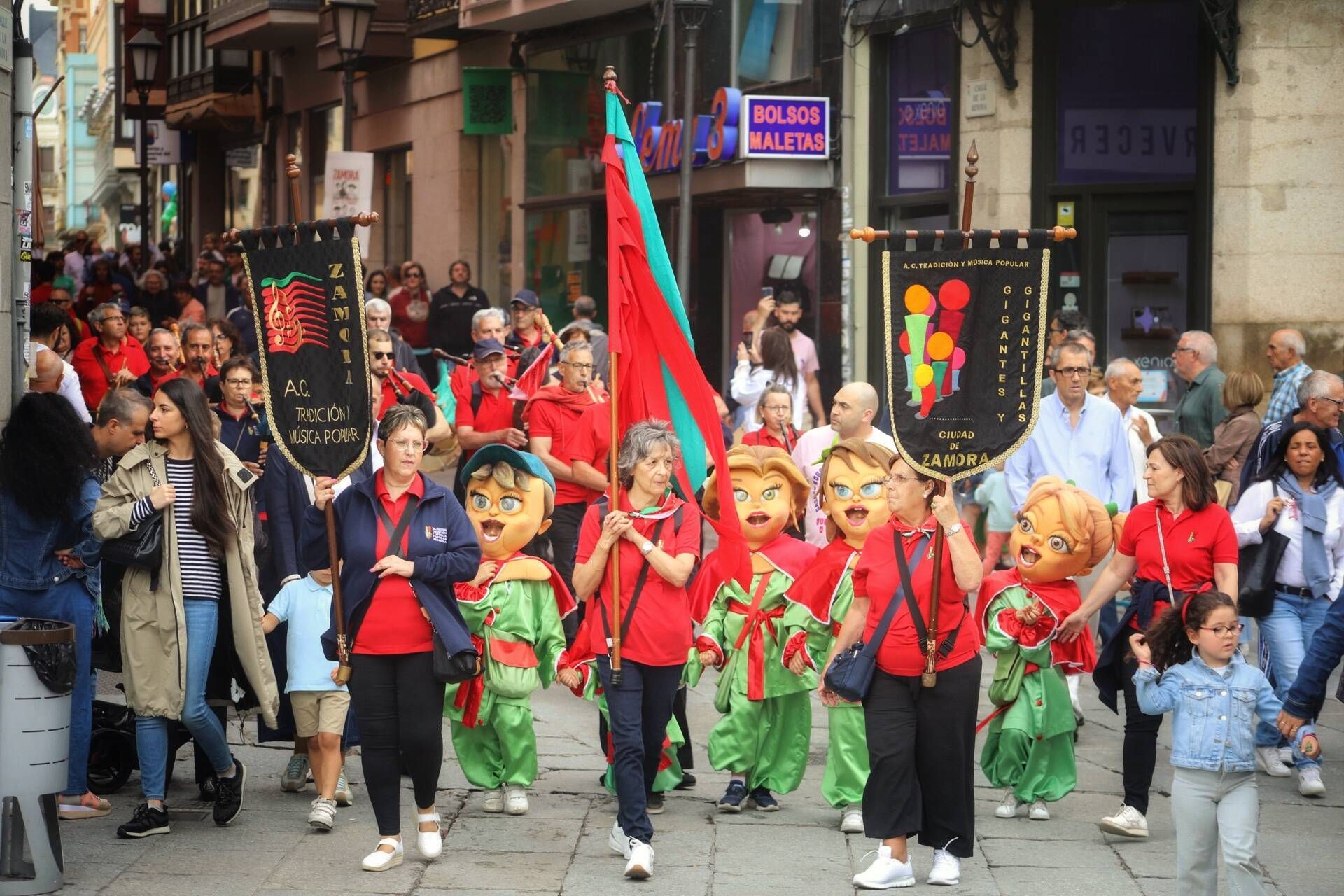 Pasacalles de Gigantes y Cabezudos en las Fiestas de San Pedro de Zamora de 2024