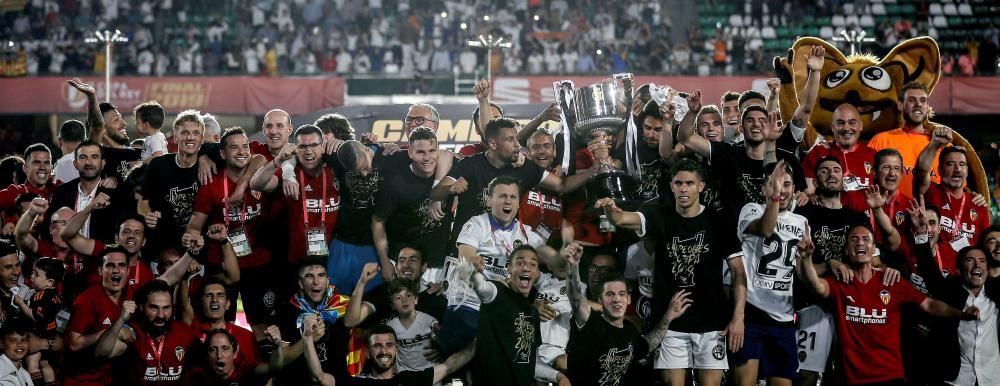 Final Copa del Rey 2019: Celebración a pie de campo