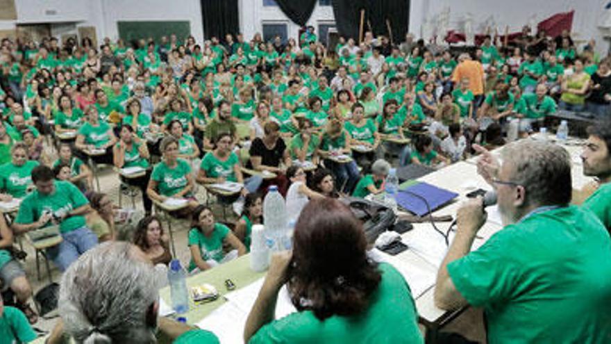 Imagen de la asamblea celebrada ayer en Inca.