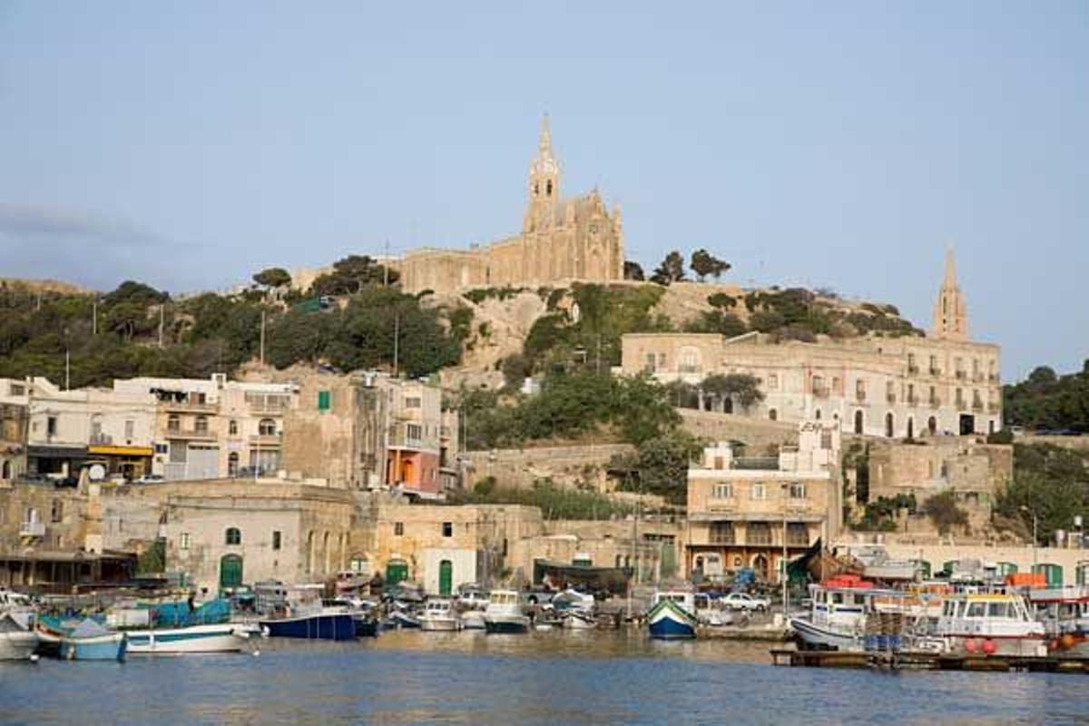 Vista de Gozo desde un barco