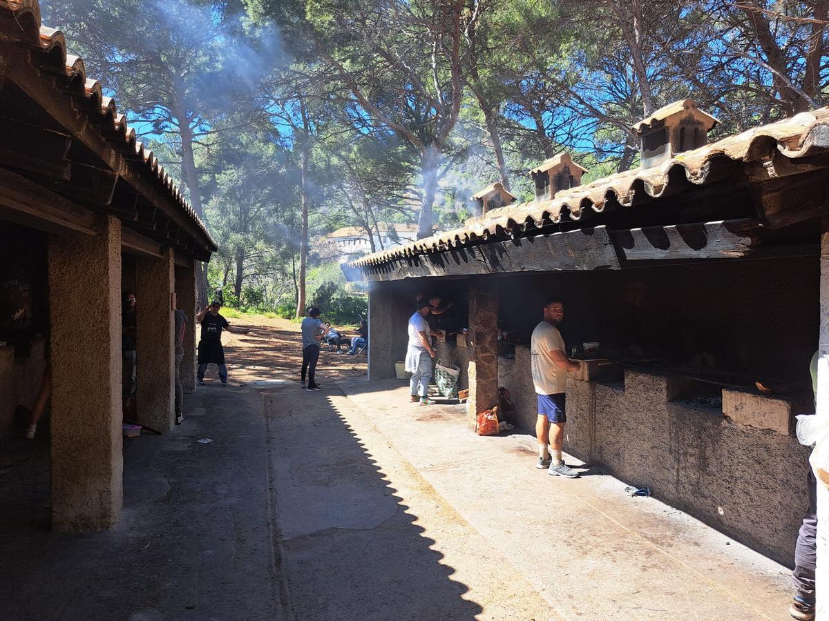 Zona de palleros este pasado viernes en Sant Esperit.