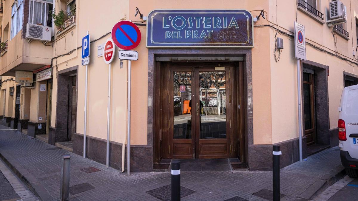 La entrada de L'Osteria del Prat.