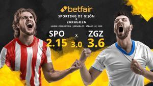 Real Sporting de Gijón vs. Real Zaragoza: horario, TV, estadísticas, clasificación y pronósticos