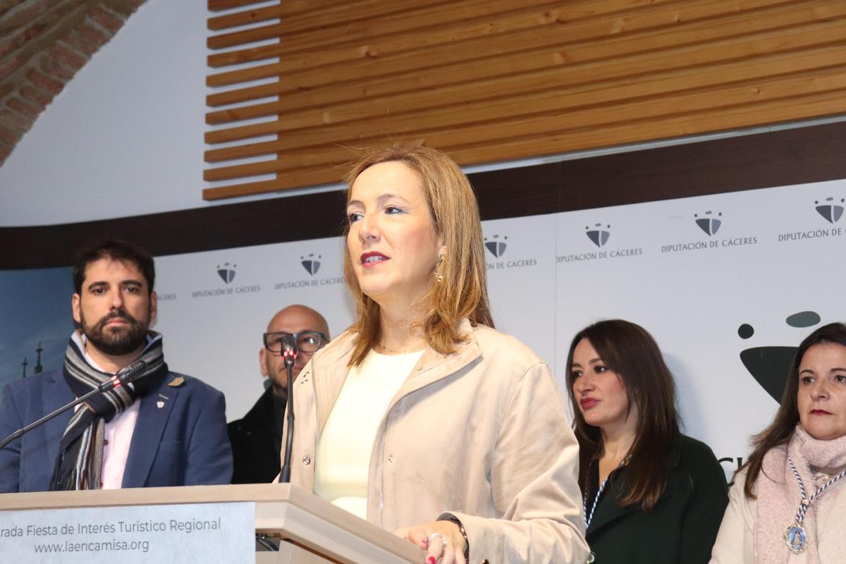 Elísabetn Martín, diputada de Turismo de la Diputación de Cáceres.