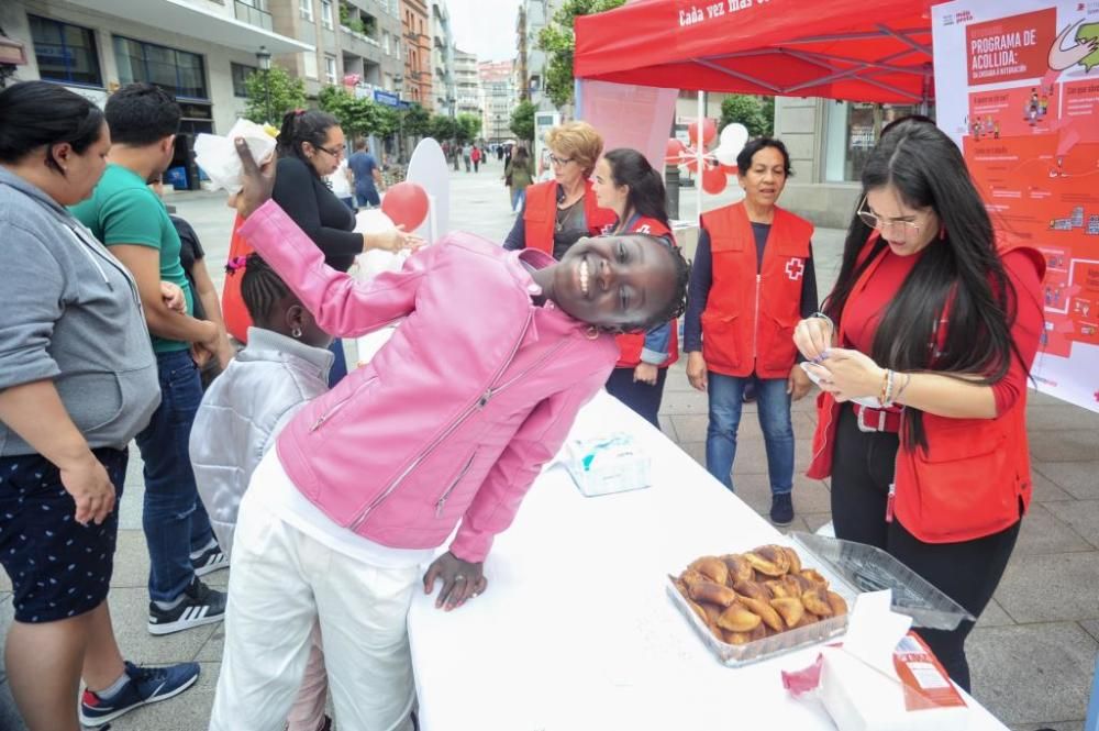 Jornada de la inmigración, organizada por Cruz Roja en Vilagarcía de Arousa