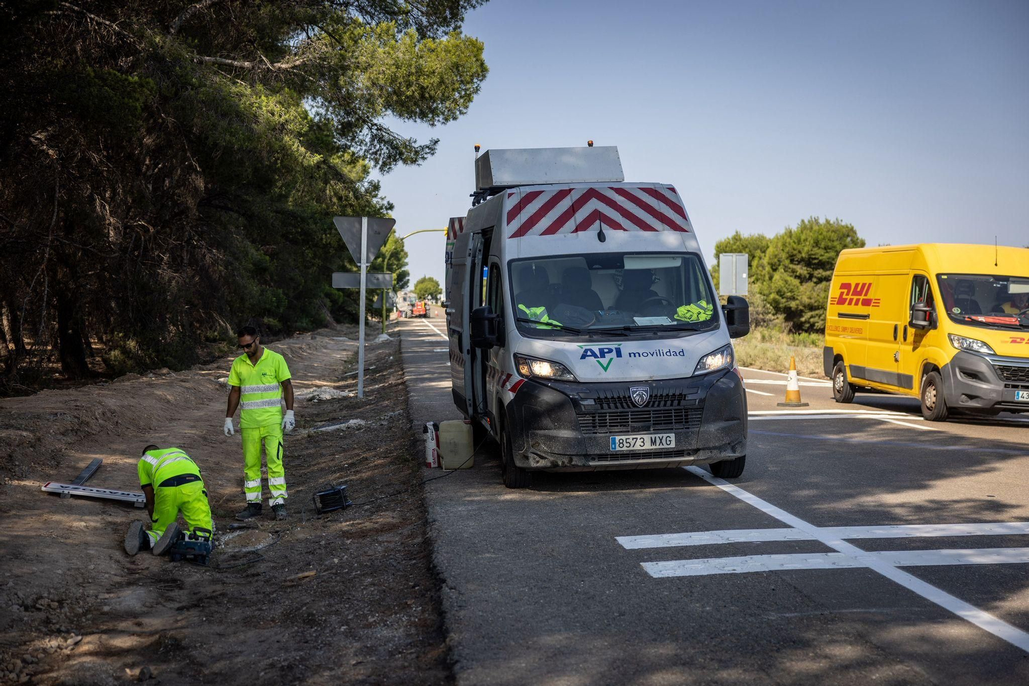Abierta al tráfico la primera turbo rotonda de Zaragoza
