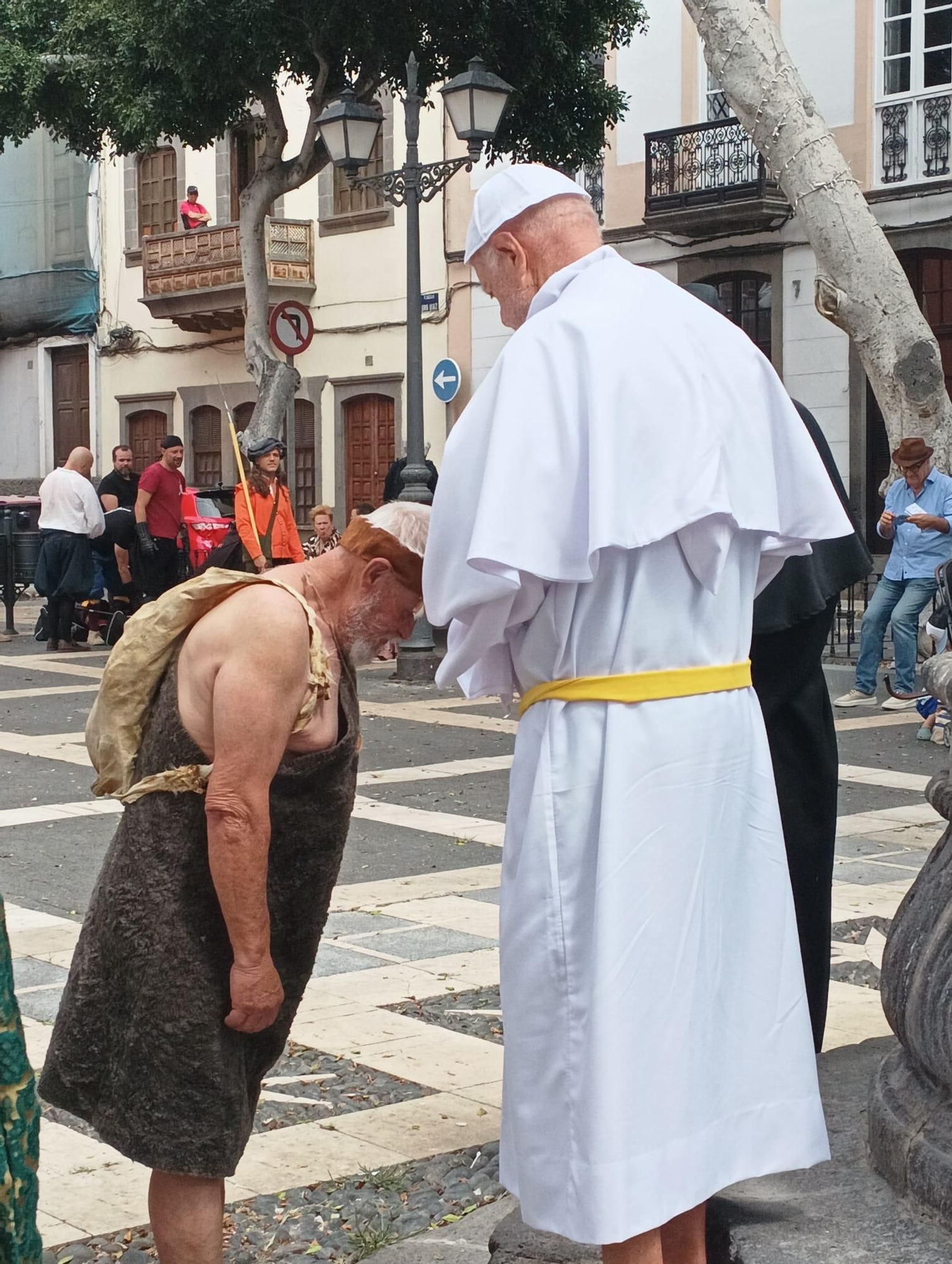 Viaje en el tiempo escenificado a la cuna de las 3 Palmas en Vegueta