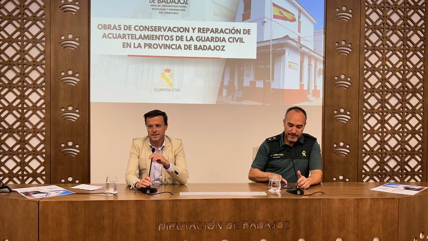 La Diputación de Badajoz aporta 175.000 euros para mejorar los cuarteles de Granja de Torrehermosa y Valdecaballeros