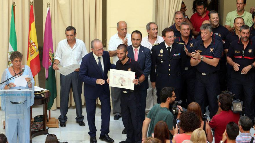 Toma de posesión el 3 de agosto de 2015 de los bomberos que superaron las oposiciones.