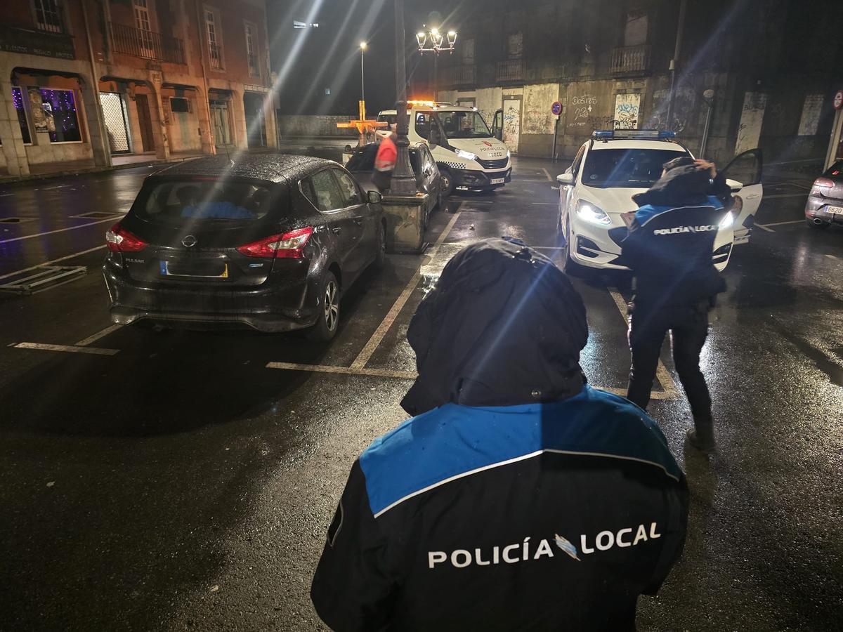 Agentes de la Policía Local de Vilagarcía.