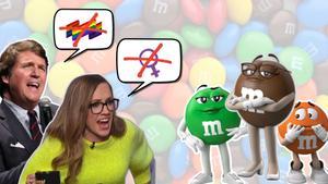 Infografía sobre la cancelación de los personajes animados de M&M’s