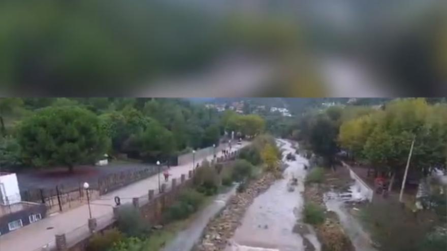 Espectaculares imágenes del río Belcaire en la Vall tras la gota fría