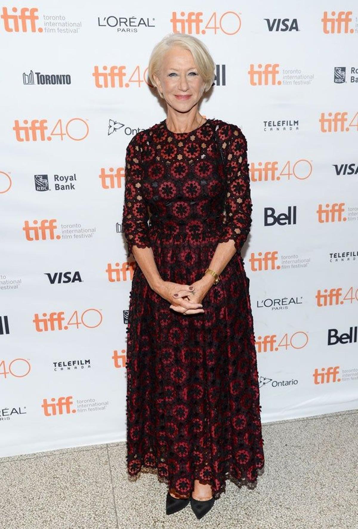 Helen Mirren en la presentación de 'Trumbo' en el TIFF 2015