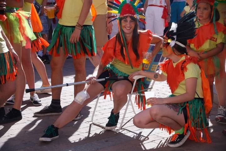 Desfile de peñas en Fuentesaúco