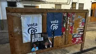 Arrancan los carteles electorales del PSOE de Algar del Palància