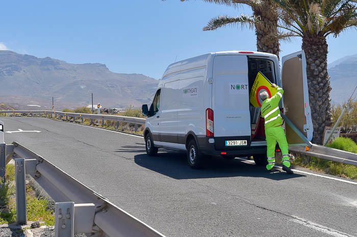 Apertura del primer tramo de la carretera de La ...