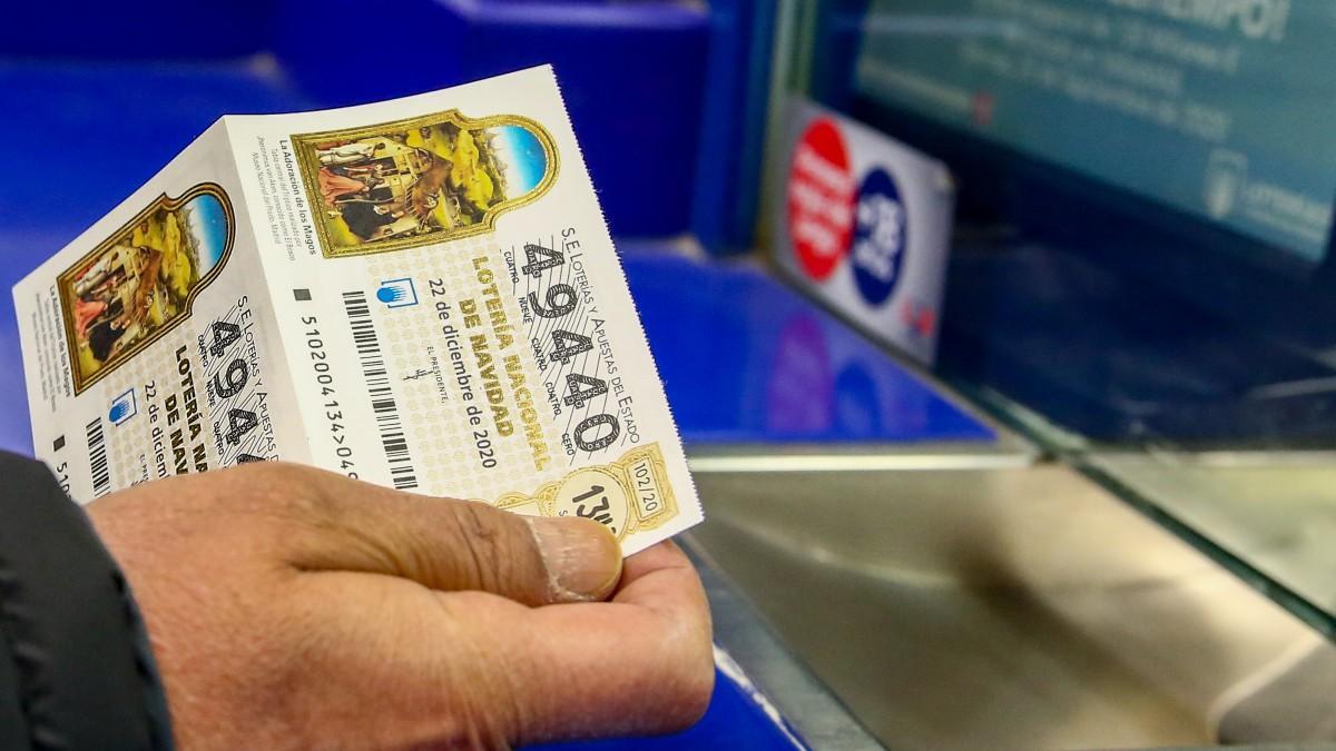 Décimos de la Lotería de Navidad.