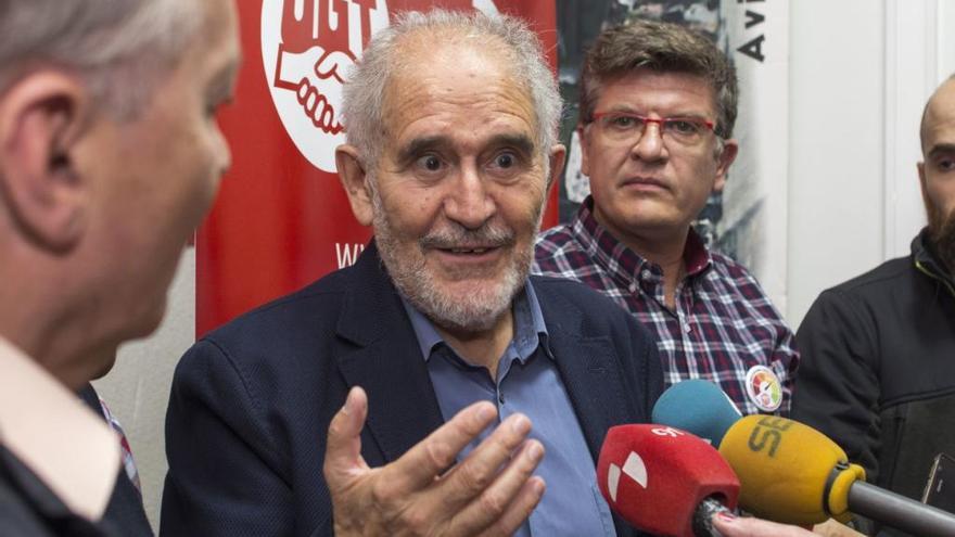 Demetrio Madrid, en un encuentro de la Federación de Pensionistas y Jubilados en Ávila.