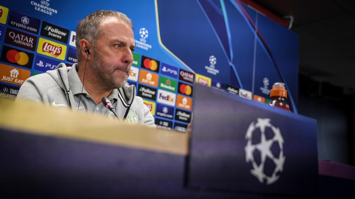 Hansi Flick, en la rueda de prensa previa al Barça - Brest de la Champions League