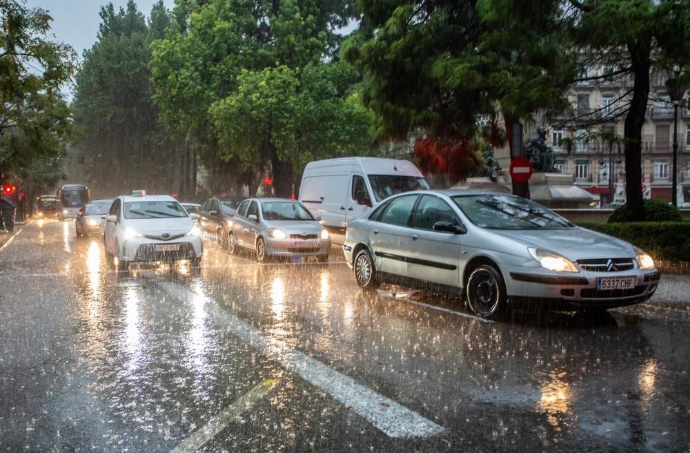 Temporal de lluvias en Valéncia.