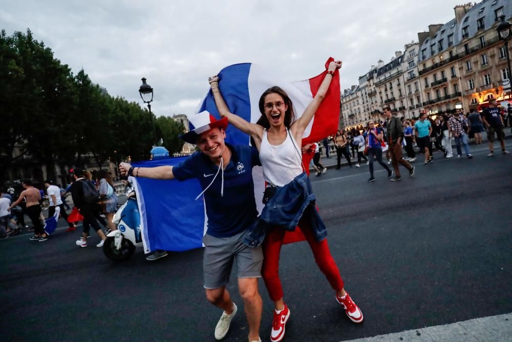 Celebraciones por el pase de Francia a la final