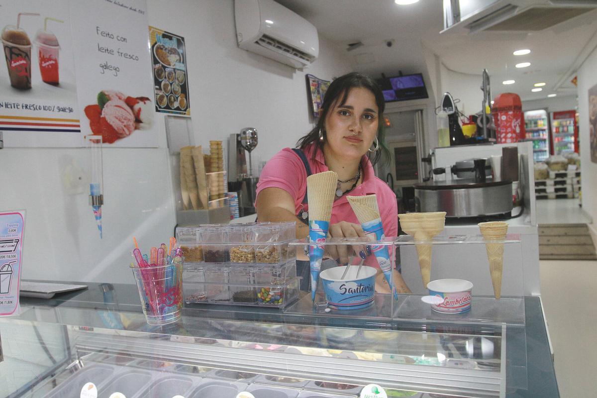 Una trabajadora de Lambetadas.