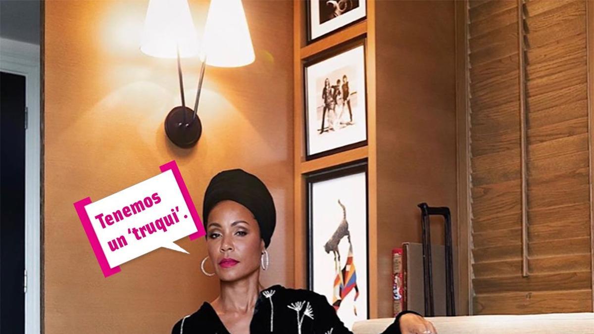 Jada Pinkett Smith con bocadillo: &quot;Tenemos un 'truqui'&quot;