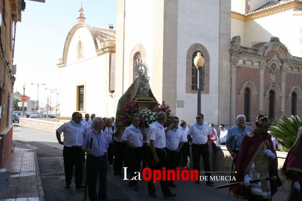 La Virgen de las Huertas llega a Lorca para las fiestas