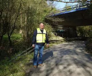 Reparado el camino de acceso a la senda del Nora desde Marcenado