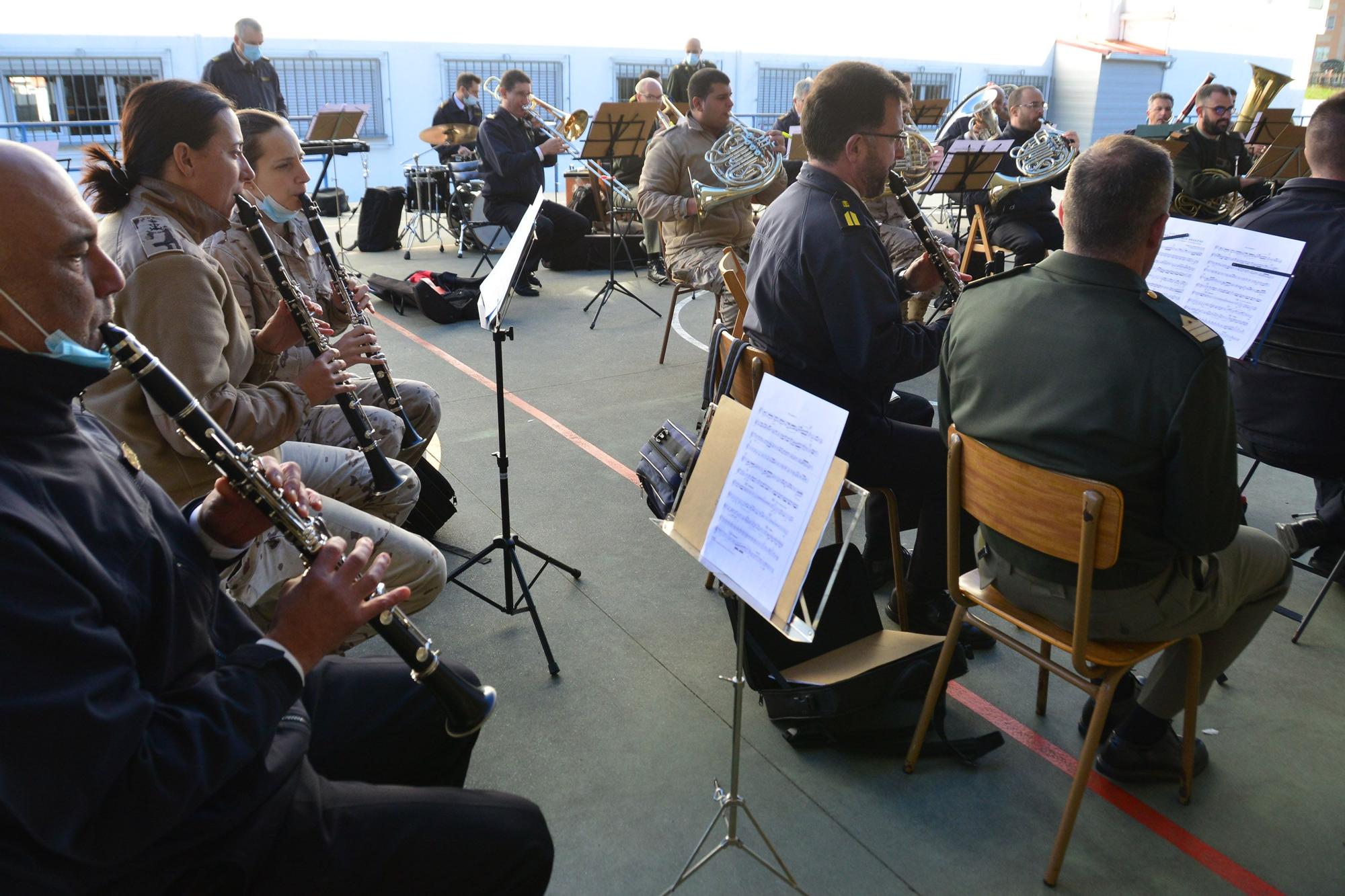 Concierto de la Banda de Música de la Escuela Naval de Marín en Bueu