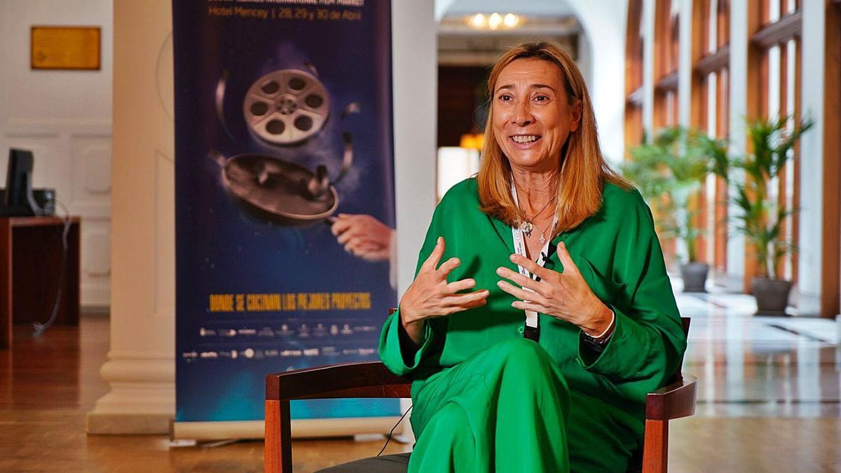 Rosa María Pérez durante uno de los encuentros en el CIIFMarket en Tenerife.