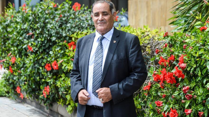 El alcalde de Sidi Ifni, Abderrahman Fabiane, ayer.
