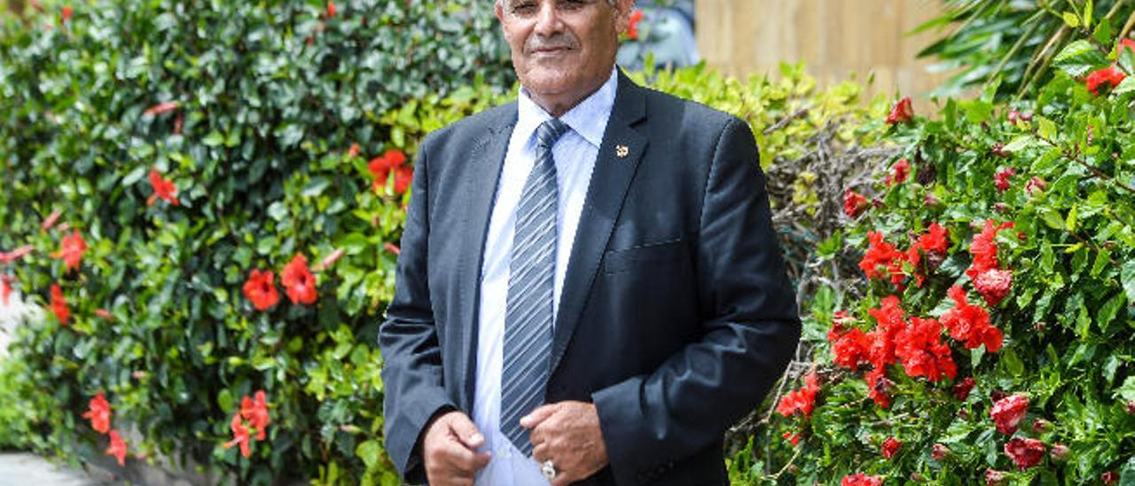 El alcalde de Sidi Ifni, Abderrahman Fabiane, ayer.