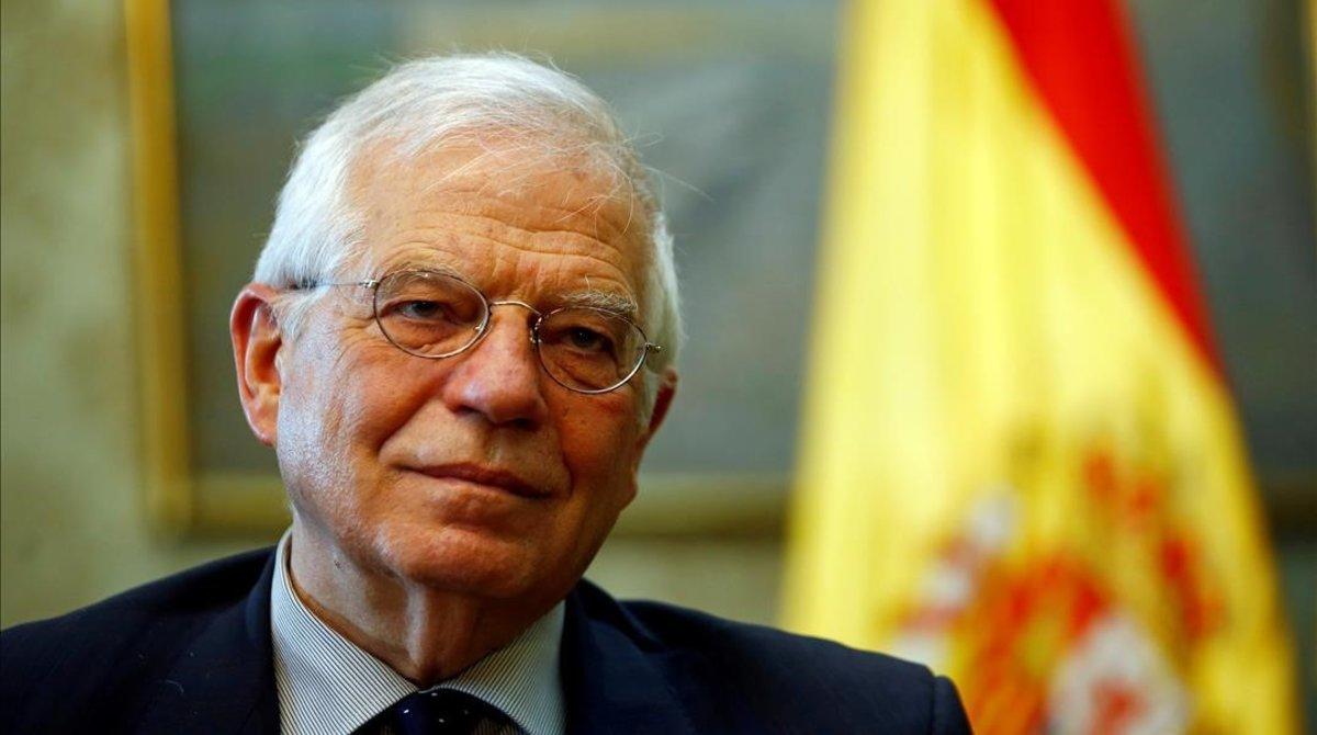 undefined47996676 file photo  spain s foreign minister josep borrell talks dur190503184515