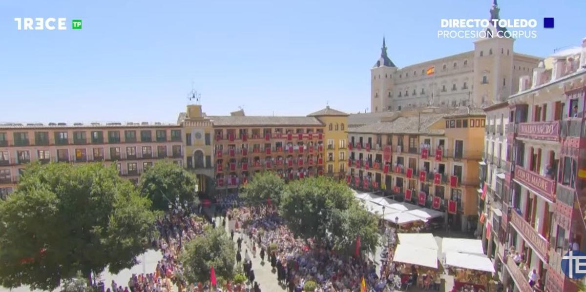 Imagen panorámica de la Plaza Zocodover