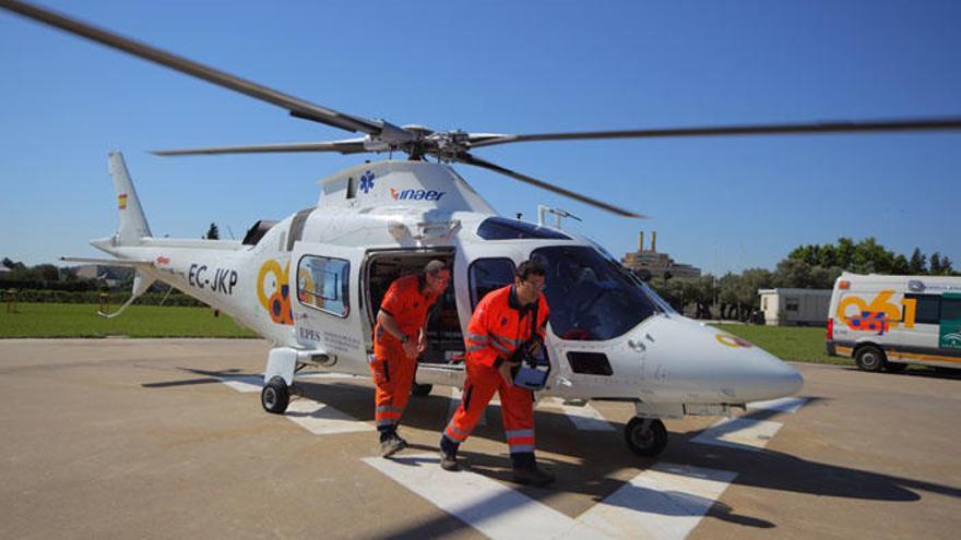 Helicóptero del 061 en Andalucía.