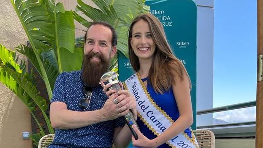 Santi Castro y Ruth González, en el día después de la gala de la reina del Carnaval.