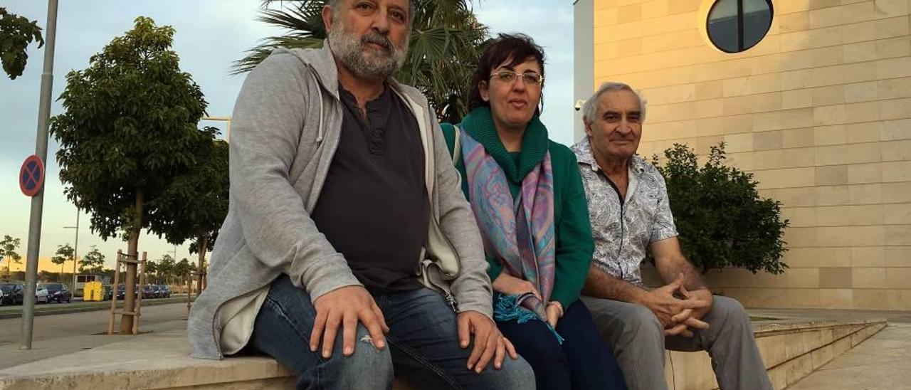 Felip Ganuyls, Margarita Roca y Miguel Cañellas.