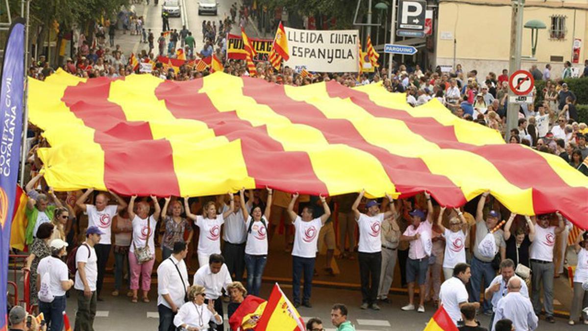 Manifestación unionista en Tarragona
