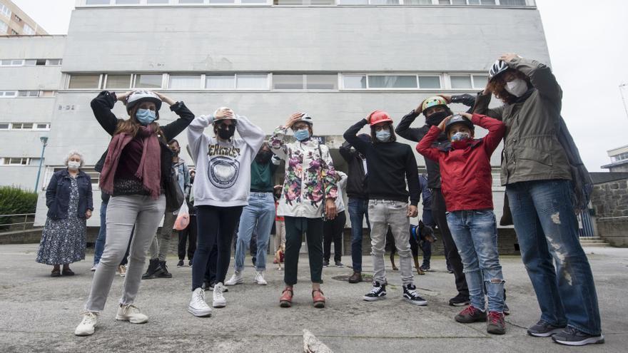 Protesta de vecinos del Barrio de las Flores