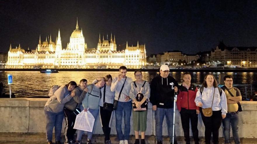 Los participantes en el viaje a la capital húngara.